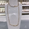 حجر الراين مسمار قلادة قلادة الإسورة مجوهرات الأزياء مطلية بالذهب 18 قيراط