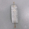 قلادة زهرة المعين الأبيض الحجري مجوهرات من الفولاذ المقاوم للصدأ مطلية بالذهب عيار 18 قيراط