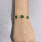 مستقل العلامة التجارية مصمم العلامة التجارية الخضراء قذيفة سوار الفولاذ المقاوم للصدأ سلسلة اليد